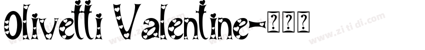0livetti Valentine字体转换
